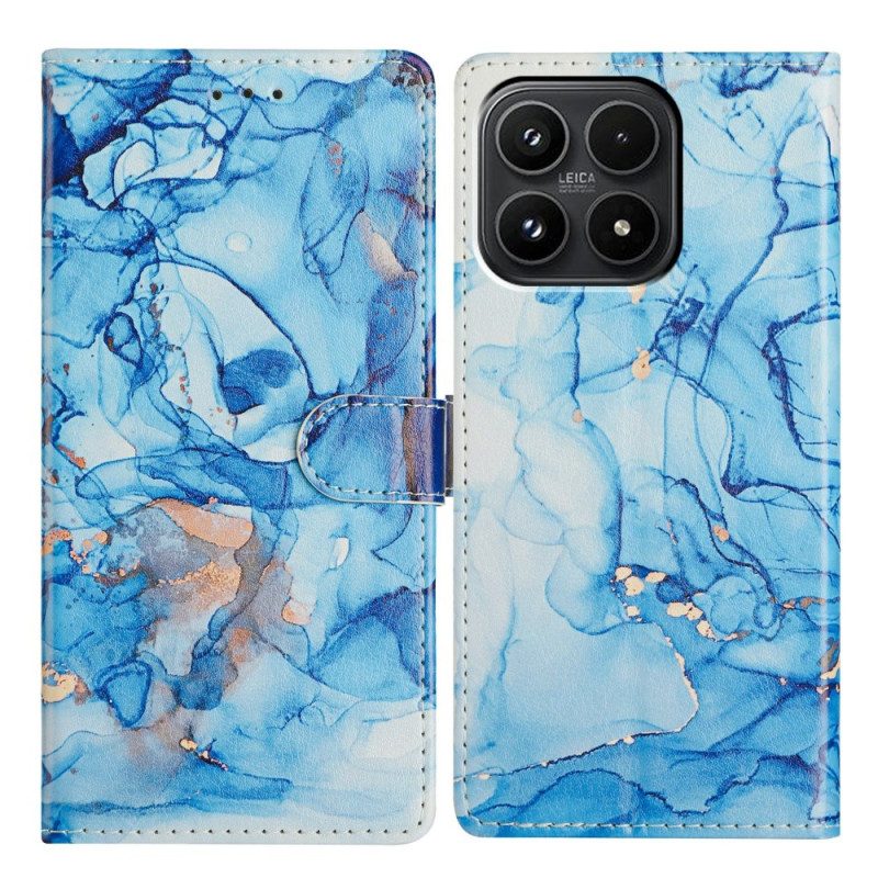 Fodral Xiaomi 17 Blå Marmor