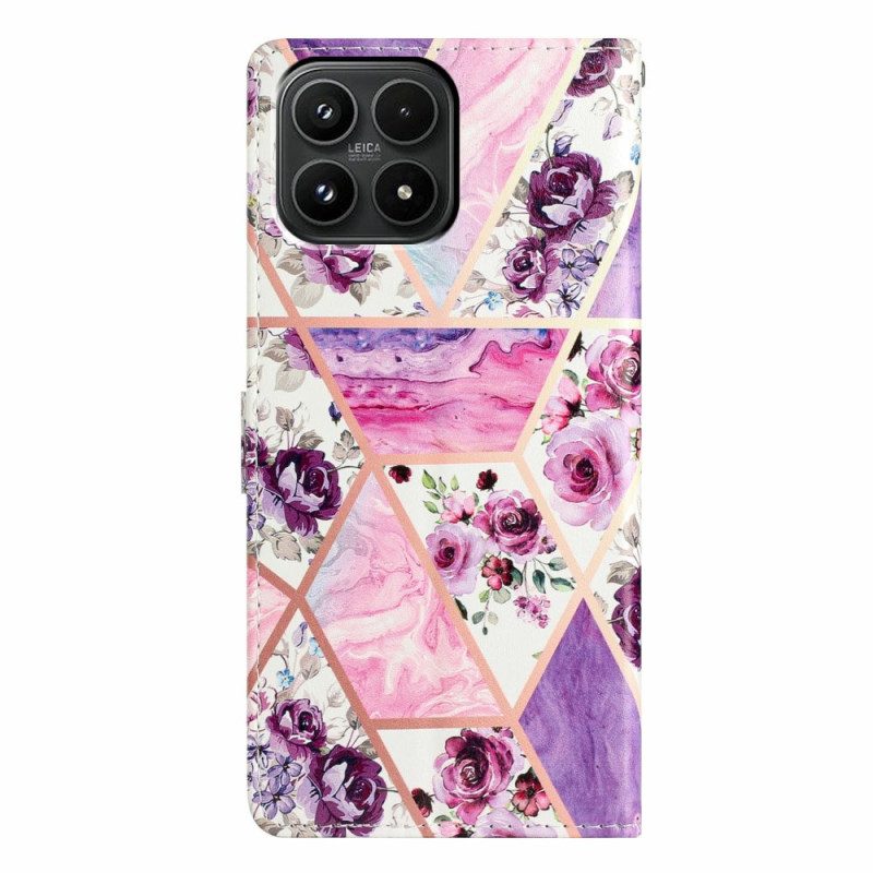 Fodral Xiaomi 17 Lila Blommönster