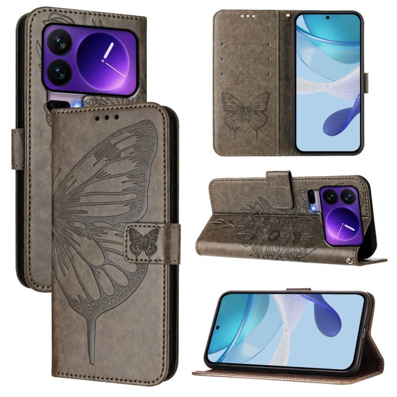 Fodral Xiaomi 17 Pro Fjärilsremdesign