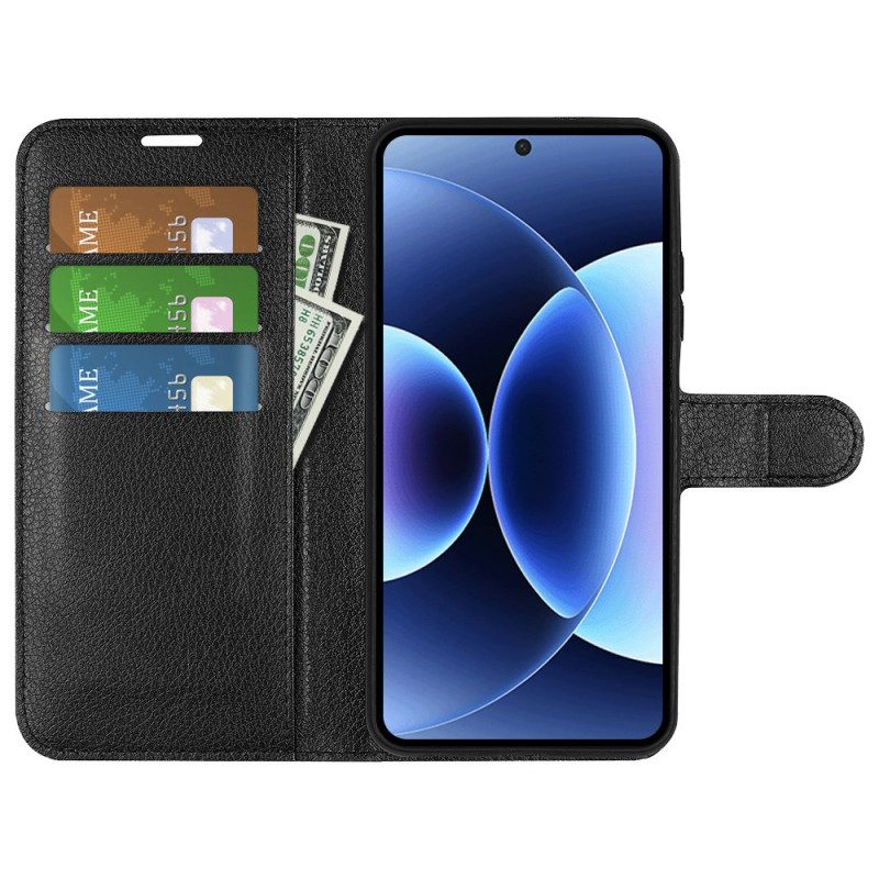 Fodral Xiaomi 17 Pro Litchikonstläder