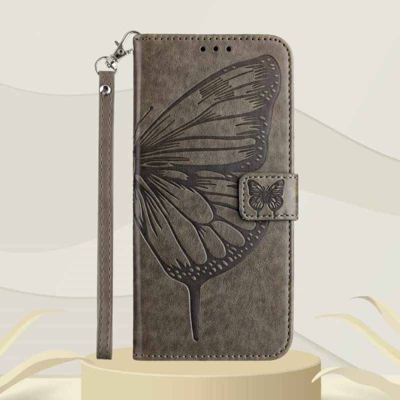 Fodral Xiaomi 17 Pro Max Fjärilsdesign Med Snodd