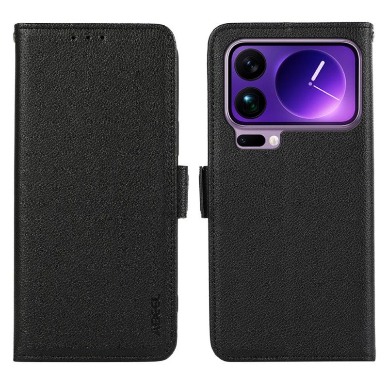 Fodral Xiaomi 17 Pro Max Litchistrukturerat Rfid-blockering