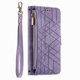 Fodral Xiaomi 17 Pro Max Plånbok Med Geometrisk Design