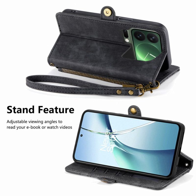 Fodral Xiaomi 17 Pro Max Plånbok Med Geometrisk Design