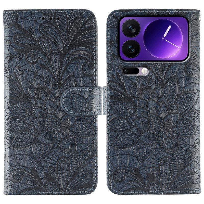 Fodral Xiaomi 17 Pro Max Spetsblommor