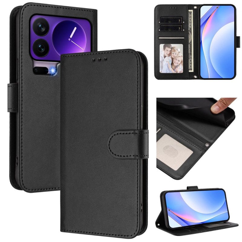 Fodral Xiaomi 17 Pro Rfid-blockerande Lädereffekt