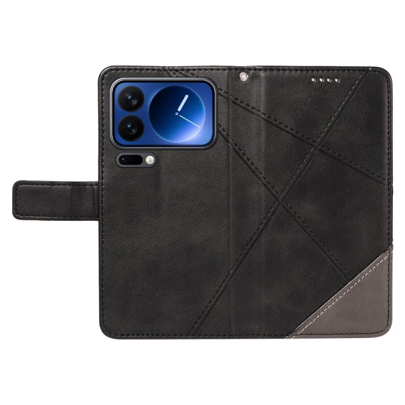 Fodral Xiaomi 17 Pro Tvåfärgad Lädereffekt