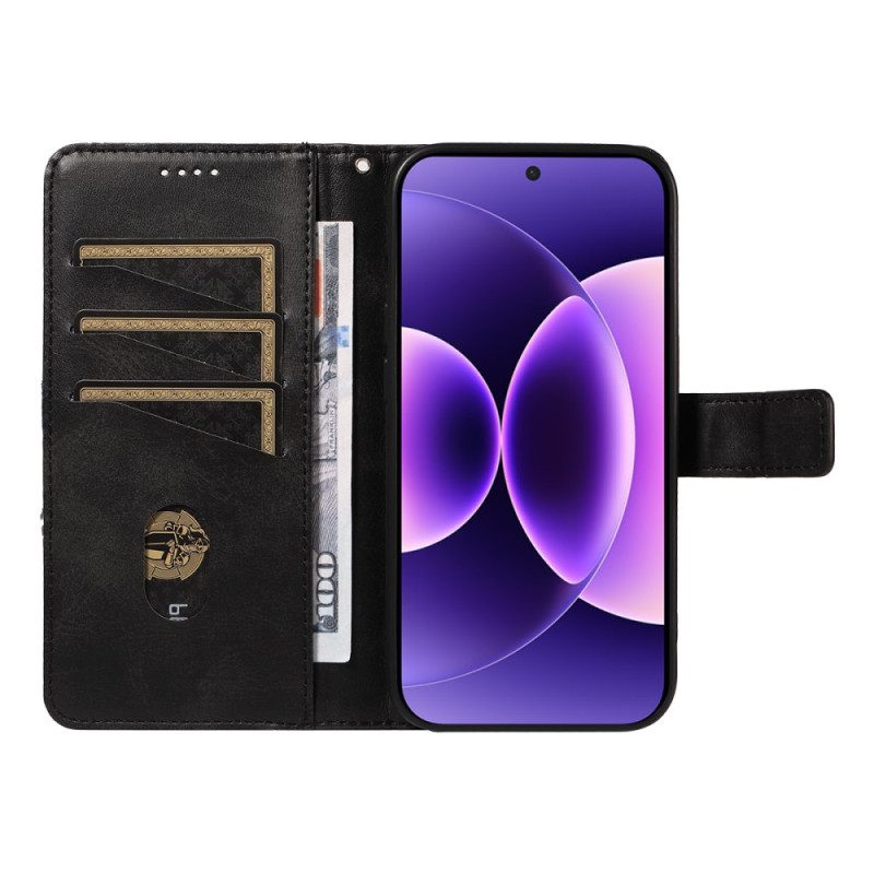 Fodral Xiaomi 17 Pro Tvåfärgad Lädereffekt