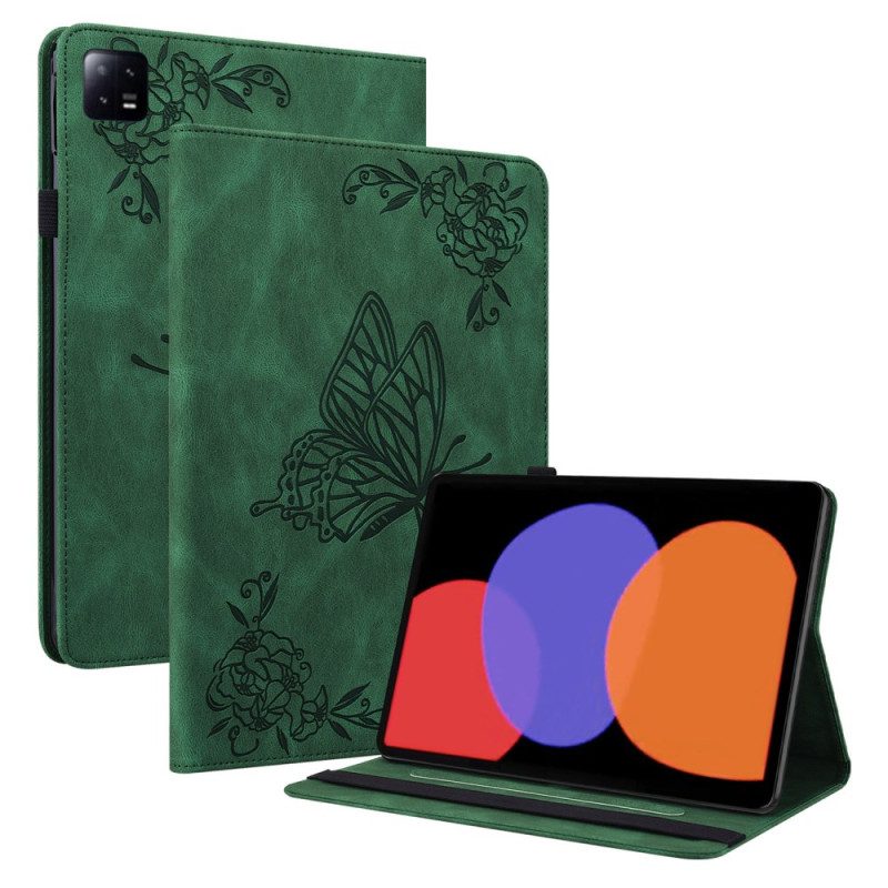 Fodral Xiaomi Pad 6 Fjärilstryck