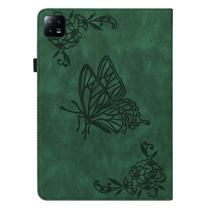 Fodral Xiaomi Pad 6 Fjärilstryck