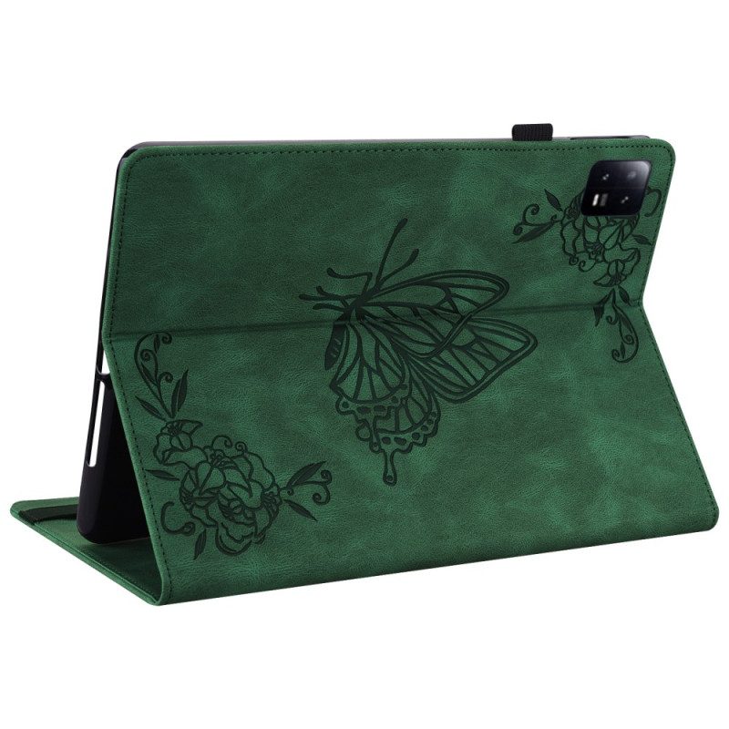 Fodral Xiaomi Pad 6 Fjärilstryck