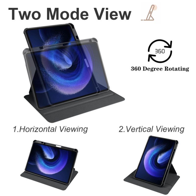 Fodral Xiaomi Pad 6 Pro Roterande Stativ