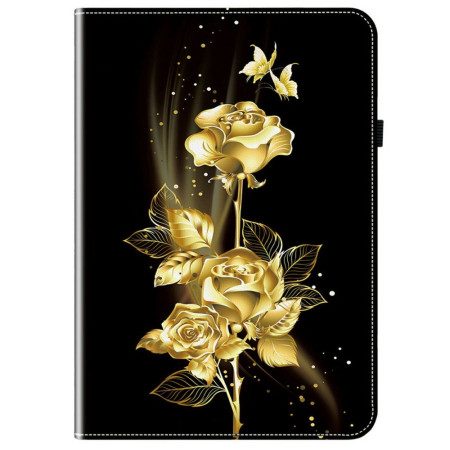 Fodral Xiaomi Pad 7 / 7 Pro Gyllene Rosor Och Fjärilar