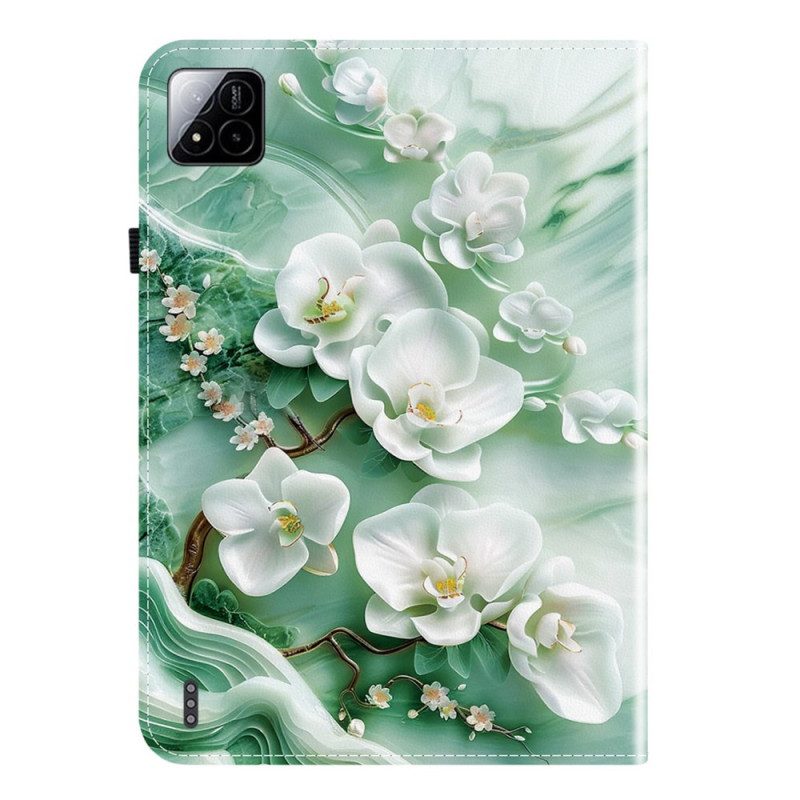 Fodral Xiaomi Pad 7 / 7 Pro Jadeblommor