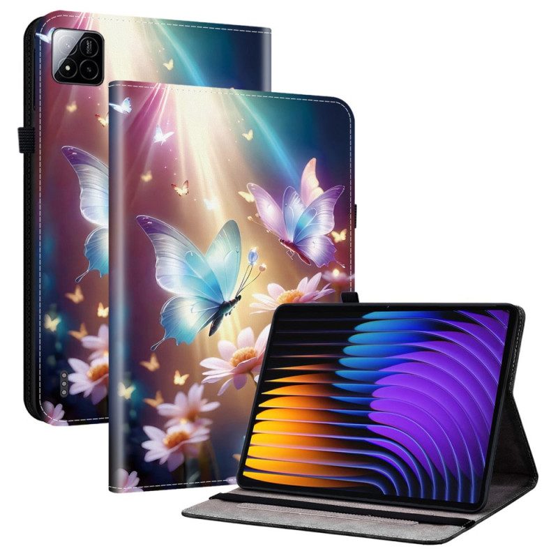 Fodral Xiaomi Pad 7 / 7 Pro Lysande Fjärilar