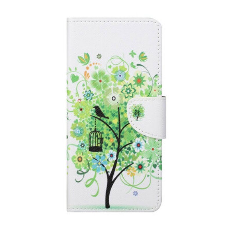 Fodral Xiaomi Redmi Note 10 5G Grönt Lövträd