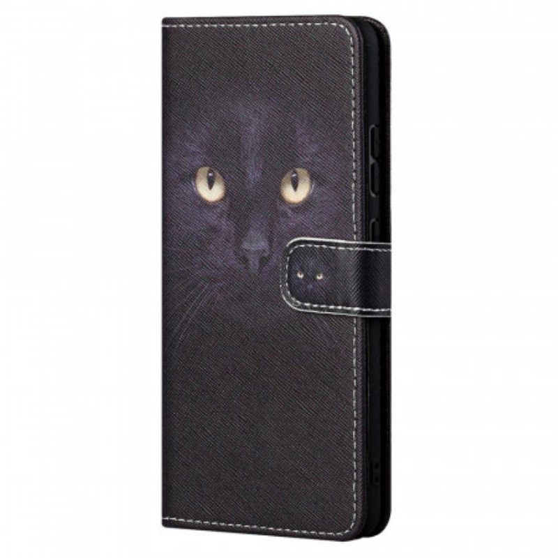 Fodral Xiaomi Redmi Note 11 Pro / 11 Pro 5G Med Kedjar Strappy Black Cat Eyes