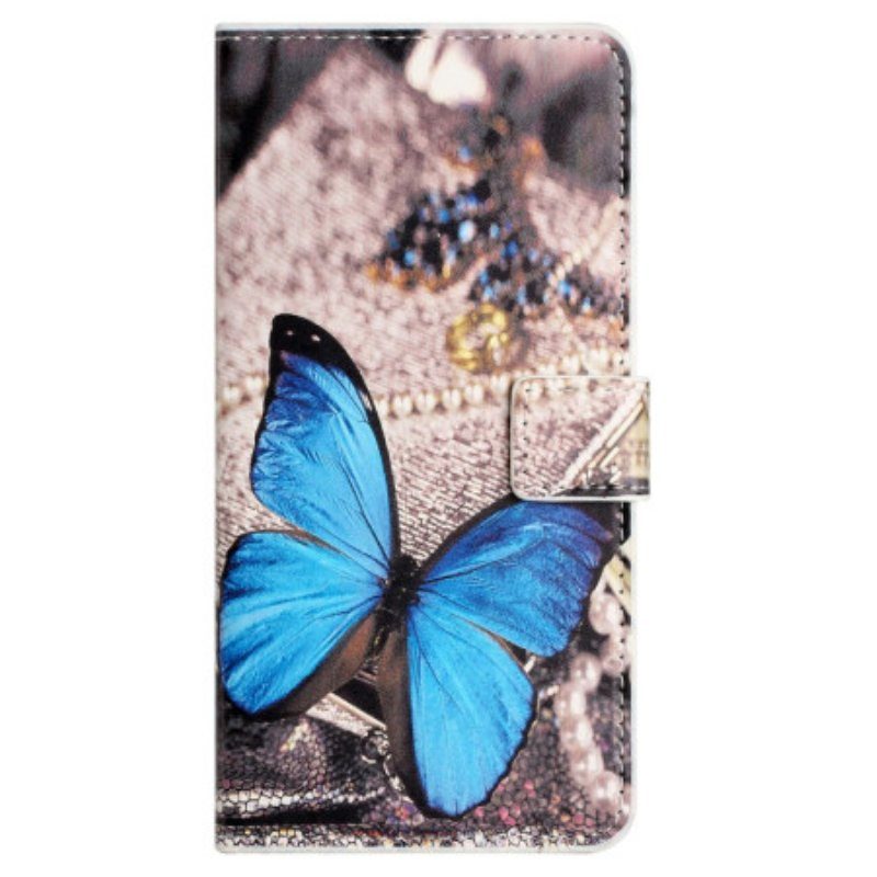 Fodral Xiaomi Redmi Note 12 4G Blå Fjäril