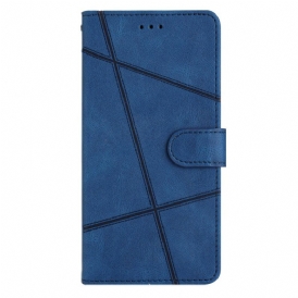 Fodral Xiaomi Redmi Note 12 4G Med Kedjar Strappy Geometrisk