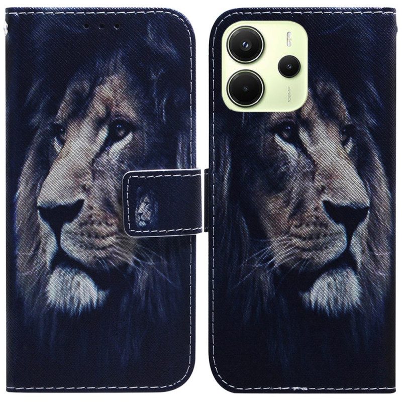 Fodral Xiaomi Redmi Note 14 4g Drömmande Lejon