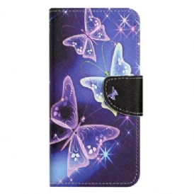 Fodral Xiaomi Redmi Note 14 4g Glittrande Fjärilar