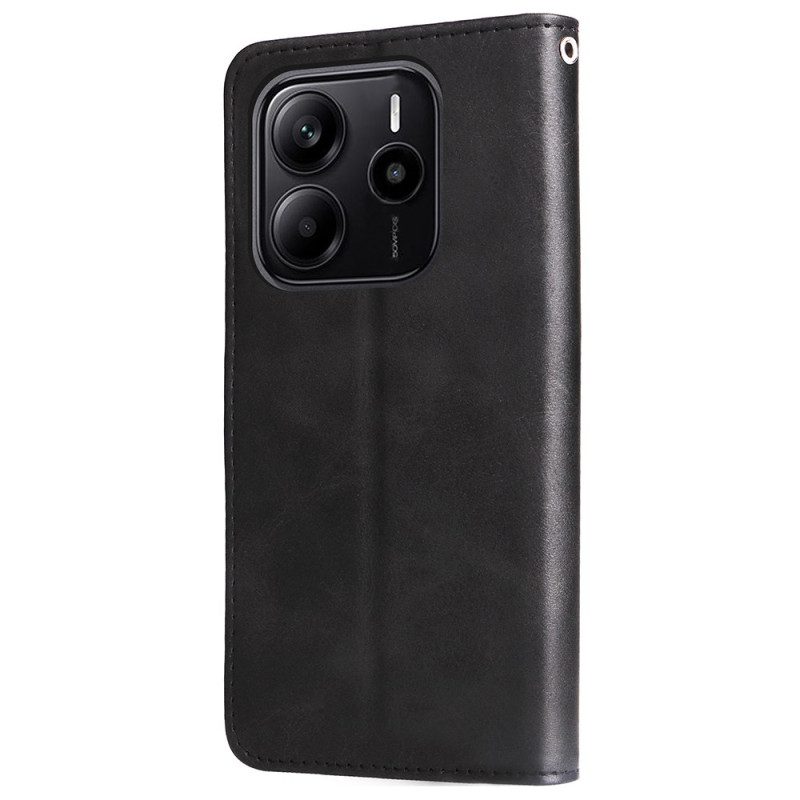 Fodral Xiaomi Redmi Note 14 4g Plånbok Med Dragkedja