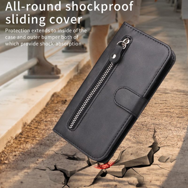 Fodral Xiaomi Redmi Note 14 4g Plånbok Med Dragkedja
