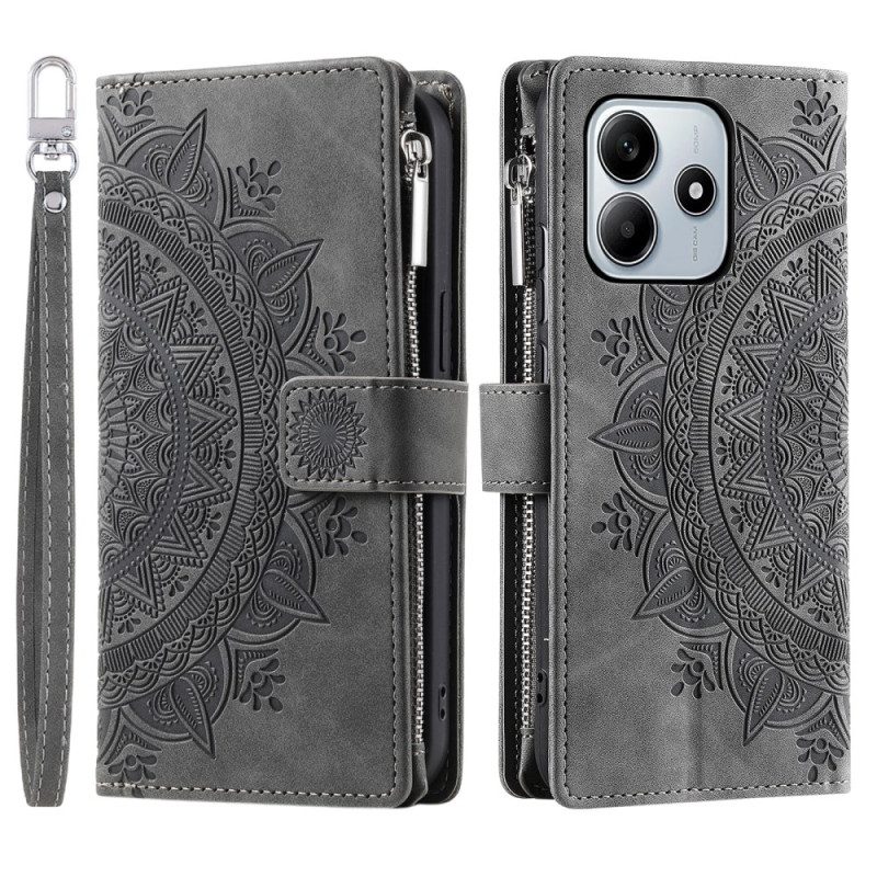 Fodral Xiaomi Redmi Note 14 4g Plånbok Med Mandala-mockaeffekt