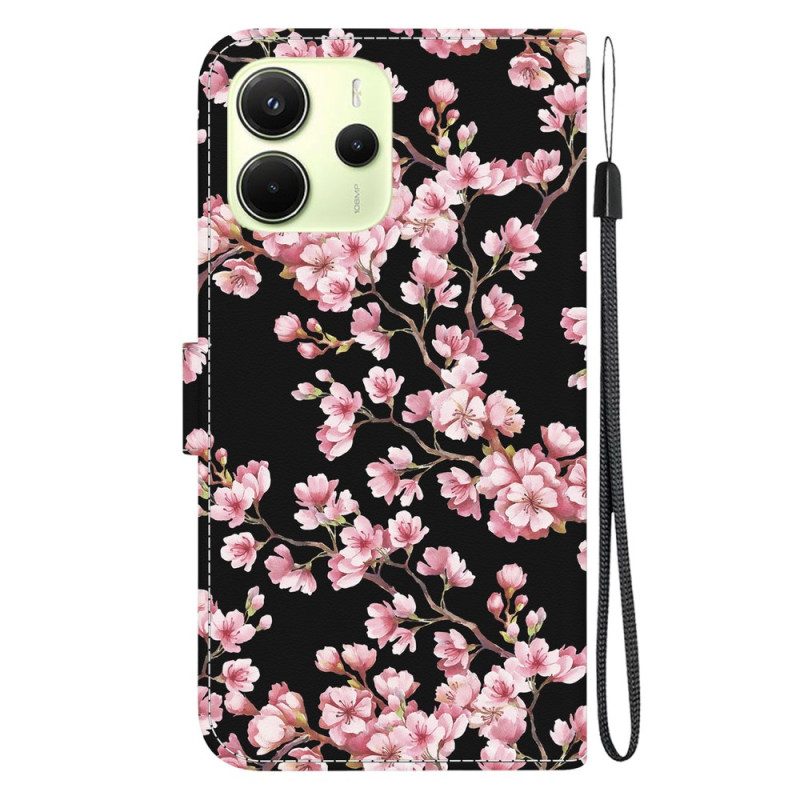Fodral Xiaomi Redmi Note 14 4g Plommonblommor