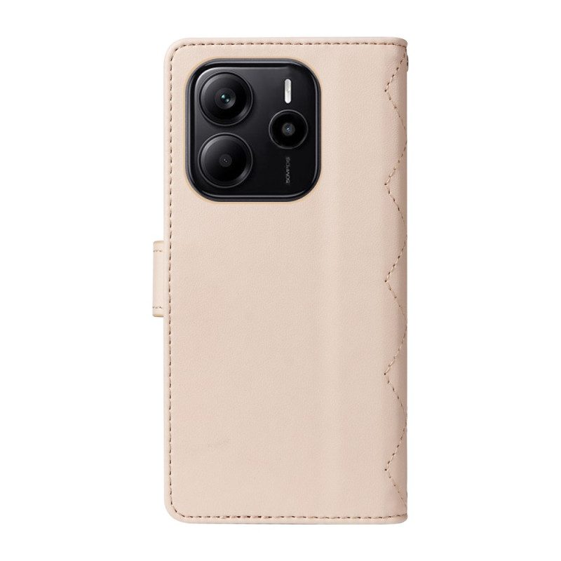 Fodral Xiaomi Redmi Note 14 4g Quiltad Med Rem Och Axelrem