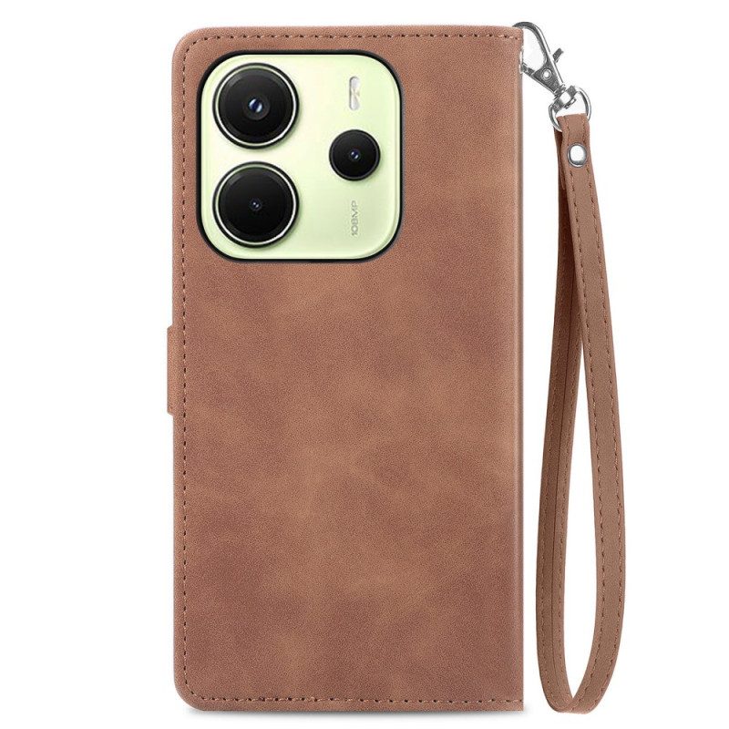 Fodral Xiaomi Redmi Note 14 4g Spetsplånbok Med Dragkedja