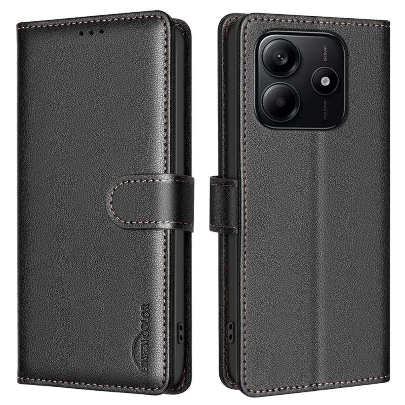 Fodral Xiaomi Redmi Note 14 5g Binfen Color Rfid-plånbok