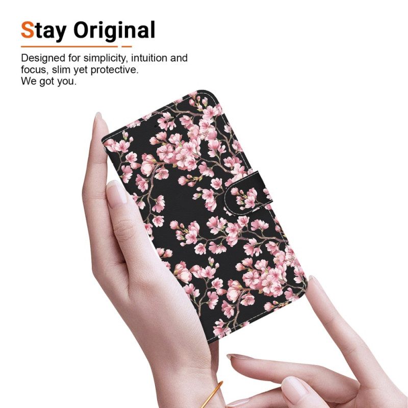 Fodral Xiaomi Redmi Note 14 5g Plommonblommor