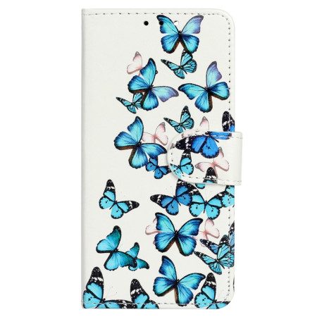 Fodral Xiaomi Redmi Note 14 Pro 4g Blå Fjärilsflyg
