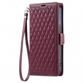 Fodral Xiaomi Redmi Note 14 Pro 4g Quiltad Med Rem