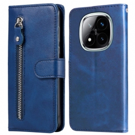 Fodral Xiaomi Redmi Note 14 Pro 5g Fickficka Med Dragkedja