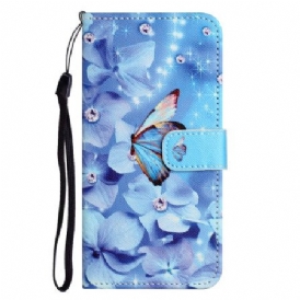 Fodral Xiaomi Redmi Note 14 Pro 5g Fjärilar Och Diamanter