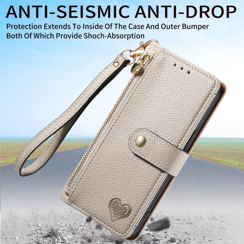 Fodral Xiaomi Redmi Note 14 Pro 5g Hjärtmönster Rfid-blockering