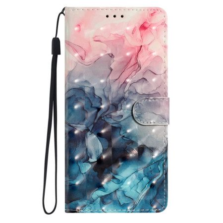 Fodral Xiaomi Redmi Note 14 Pro Plus 5g 3d Rosa Och Blå Marmor