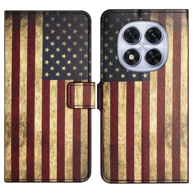 Fodral Xiaomi Redmi Note 14 Pro Plus 5g Amerikansk Vintageflagga