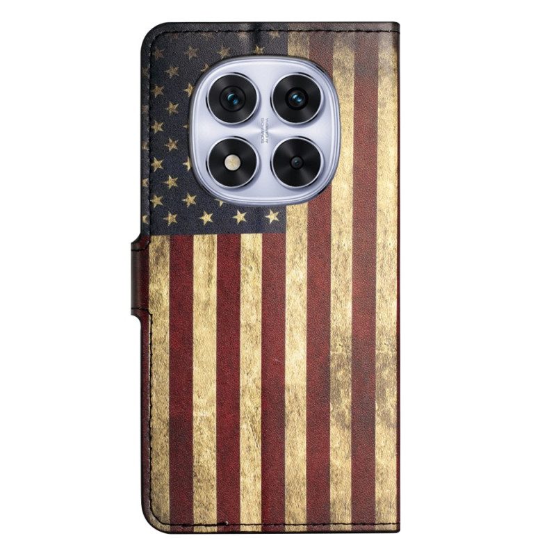 Fodral Xiaomi Redmi Note 14 Pro Plus 5g Amerikansk Vintageflagga
