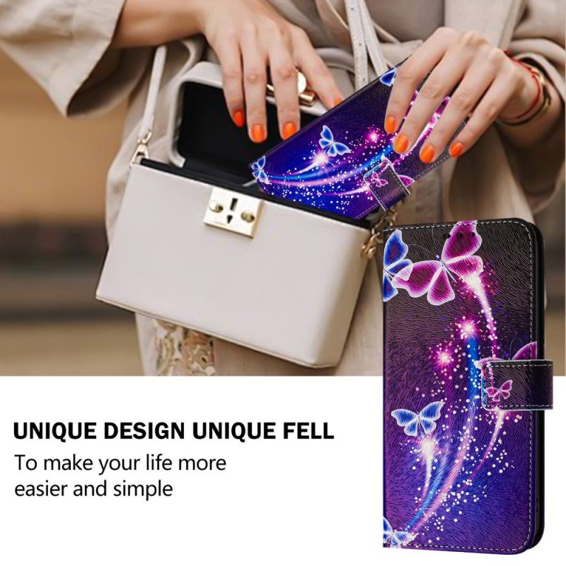 Fodral Xiaomi Redmi Note 14 Pro Plus 5g Festligt Fjärilsmönster