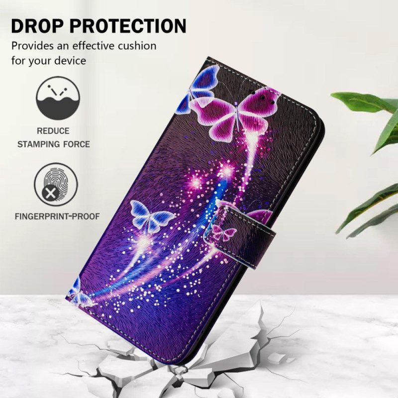 Fodral Xiaomi Redmi Note 14 Pro Plus 5g Festligt Fjärilsmönster