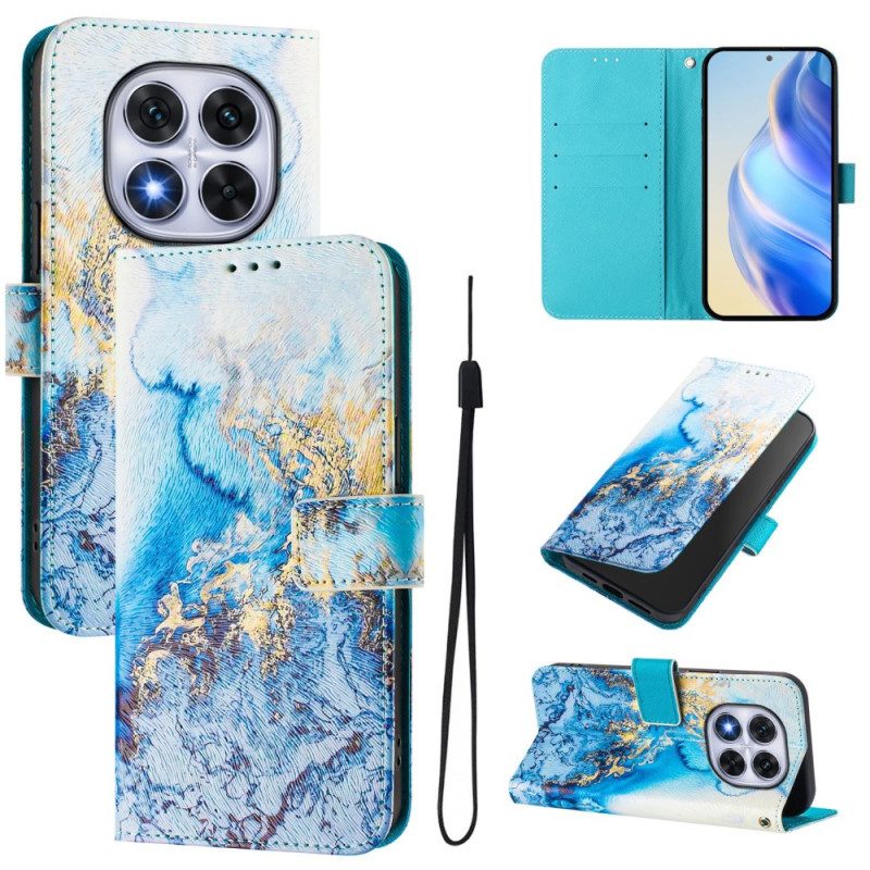 Fodral Xiaomi Redmi Note 14 Pro Plus 5g Havsmarmormönster