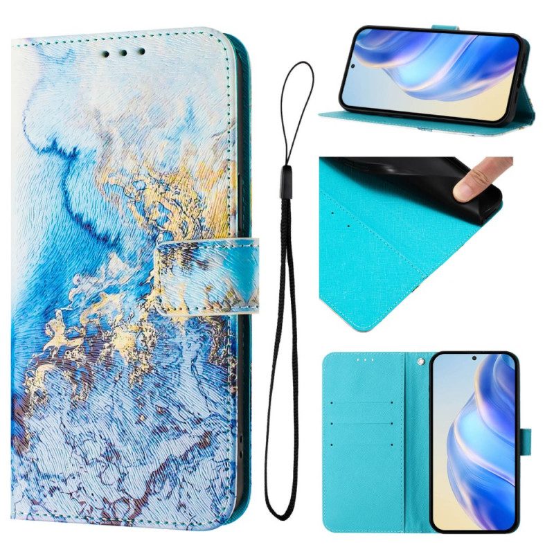 Fodral Xiaomi Redmi Note 14 Pro Plus 5g Havsmarmormönster