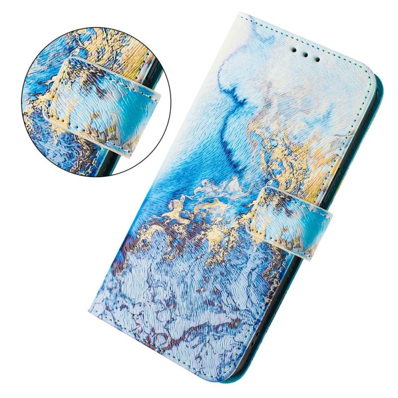 Fodral Xiaomi Redmi Note 14 Pro Plus 5g Havsmarmormönster