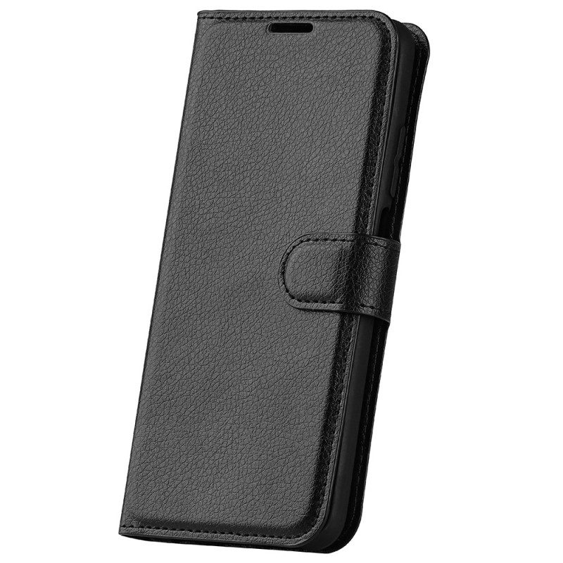 Fodral Xiaomi Redmi Note 14 Pro Plus 5g Klassisk Litchikonstläder