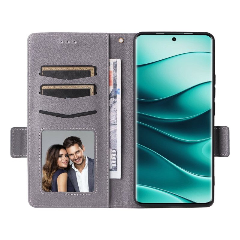 Fodral Xiaomi Redmi Note 14 Pro Plus 5g Texturerad Yta Med Rem