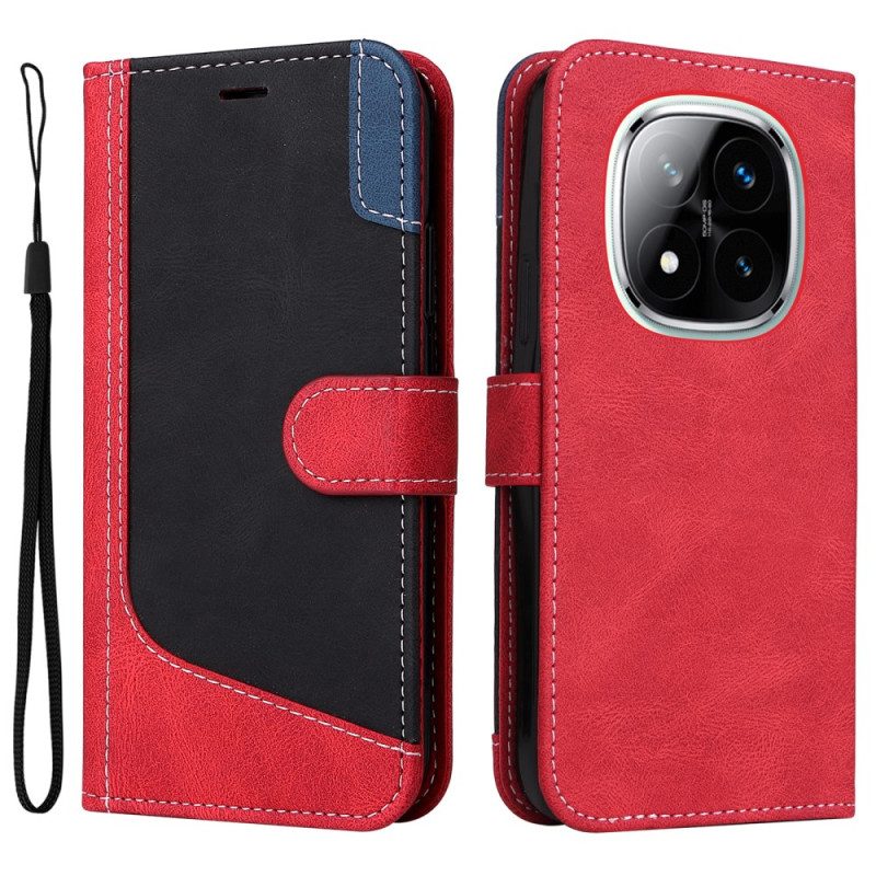 Fodral Xiaomi Redmi Note 14 Pro Plus 5g Trefärgad Strap-on