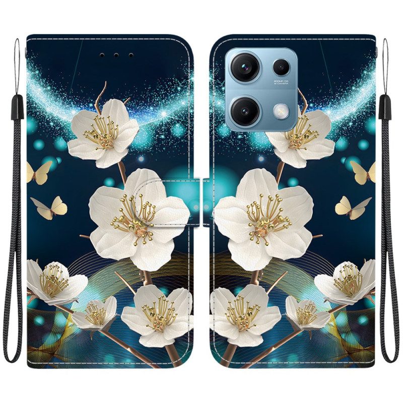 Fodral Xiaomi Redmi Note 14s Magnoliamönster